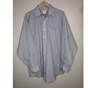 Brooks Brothers 346 Non Iron Dress Shirt Mens 17 34/35 Check